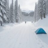 【スノーボード】初心者の滑り方 | 雪山で練習するコツと手順 をイメージした 広角の風景、雪景色 の写真