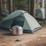 【ソロキャンプ】コンパクトな調理器具 | 荷物を減らす道具選び をイメージした 広角の風景 の写真