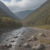 【川釣り】気象データの解析 | 釣果を上げるタイミングの掴み方 をイメージした 広角の風景、川 の写真