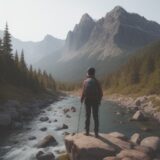 【渓流釣り】安全な川の渡り方 | 岩場での足運びとコツ をイメージした 山、川、ハイキング の写真