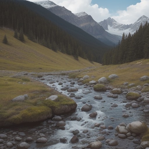 【渓流釣り】夕まずめのポイント選び | 魚が集まる時間帯の攻略法 をイメージした 広角の風景、山 の写真