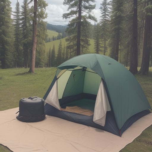 【キャンプ入門】準備から設営までの手順 | 初心者が知りたい当日の流れ をイメージした 広角の風景 の写真