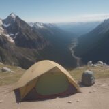 【スズメバチ対策】登山の服装と持ち物 | 山行中の注意点 をイメージした 広角の風景、ハイキング の写真