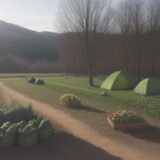 【山菜】春に採れる種類と時期 | 採取場所の選び方 をイメージした 広角の風景、春 の写真