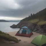 【海釣り】雷が鳴った時の避難判断 | 安全に切り上げるタイミング をイメージした 広角の風景 の写真