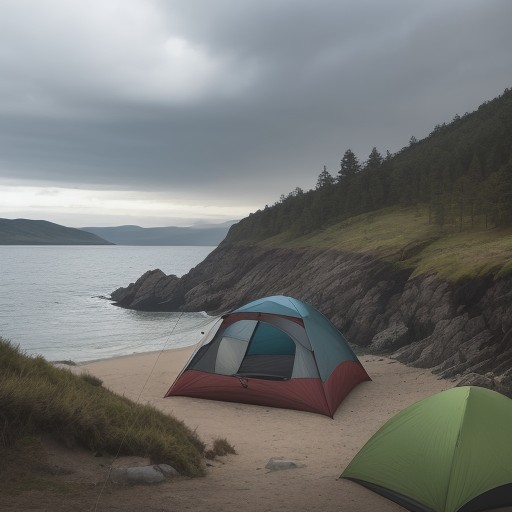 【海釣り】雷が鳴った時の避難判断 | 安全に切り上げるタイミング をイメージした 広角の風景 の写真