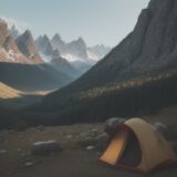 【ギョウジャニンニク】採取のタイミング | 山での見つけ方と注意点 をイメージした 広角の風景、山 の写真