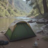 【川遊び】脱水症状を防ぐ飲み物の準備 | 水分補給のタイミングとコツ をイメージした 広角の風景、川 の写真