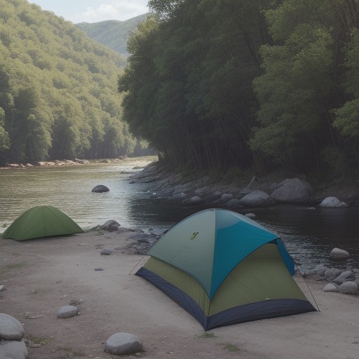 【熱中症対策】川での釣りにおける予防策 | 水辺での体調管理術 をイメージした 広角の風景、川 の写真