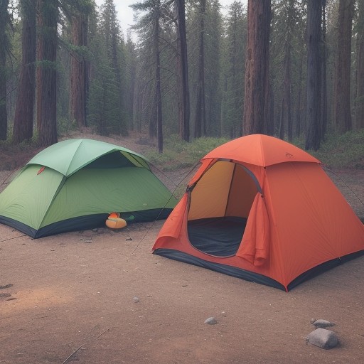 【キャンプバーナー】火災を防ぐ設置方法 | 安全な使い方のポイント をイメージした 広角の風景 の写真