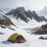 【雪崩】登山の危険を知らせるサイン | 前兆の見極め方と対策 をイメージした 広角の風景、山 の写真