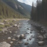 【渓流釣り】ヤマメの釣り方 | 川の流れに合わせたルアー選びとコツ をイメージした 広角の風景、山、川 の写真