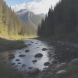 【ヒル対策】川遊びで身を守る方法 | おすすめの道具と注意点 をイメージした 広角の風景、川 の写真