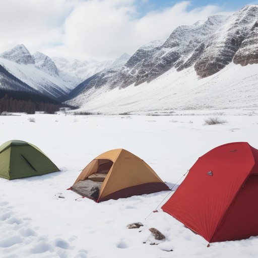 【防寒着】子供向けの冬服選び | 雪山で役立つ服装のポイント をイメージした 広角の風景、冬、山、雪景色 の写真