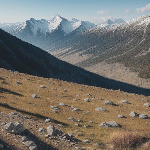 【登山】稜線の歩き方 | 安全に歩くためのポイントと注意点 をイメージした 広角の風景、山、稜線 の写真
