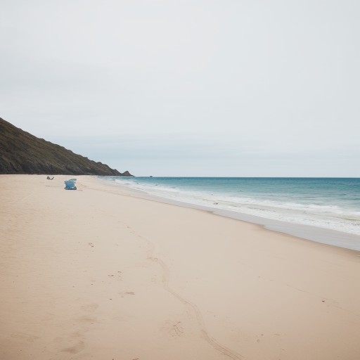【サーフ釣り】おすすめの仕掛け | 砂浜で狙う魚と道具の選び方 をイメージした 広角の風景 の写真