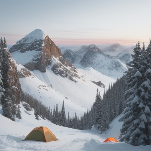 【登山】早朝の気温予測 | 服装選びと準備のポイント をイメージした 広角の風景、山 の写真