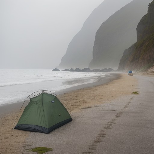 【海釣り】視界が悪くなった時の判断 | 安全な撤収タイミング をイメージした 広角の風景 の写真