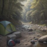 【川遊び】足首のねんざへの対処法 | 正しい応急処置の手順 をイメージした 広角の風景、川 の写真