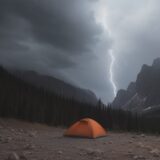 【登山】雷が鳴った時の避難方法 | 山での安全な逃げ方と注意点 をイメージした 広角の風景、山 の写真