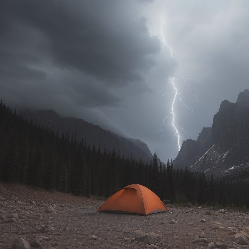 【登山】雷が鳴った時の避難方法 | 山での安全な逃げ方と注意点 をイメージした 広角の風景、山 の写真