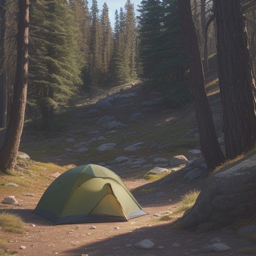 【熊鈴】登山の安全を守る音 | 遭遇を防ぐための使い方と効果 をイメージした 広角の風景、ハイキング の写真