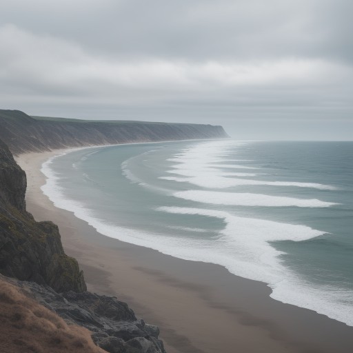 【波高】海の危険な目安 | 初心者が知るべき判断基準 をイメージした 広角の風景 の写真