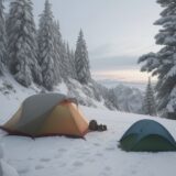 【登山】湿度が体感温度に与える影響 | 山行時の服装選びと対策 をイメージした 広角の風景、山 の写真