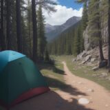 【登山ルート】初心者向けの登山口 | 難易度別のコース選び をイメージした 広角の風景、ハイキング、登山道 の写真