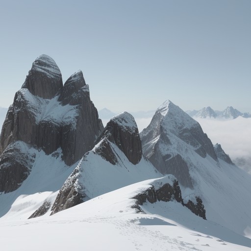 【登山】風向きの判断方法 | 山頂での安全な行動とルート選び をイメージした 広角の風景、山 の写真