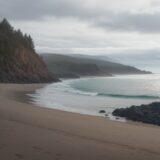 【離岸流】海で流された時の脱出方法 | 命を守る泳ぎ方と対処法 をイメージした 広角の風景 の写真