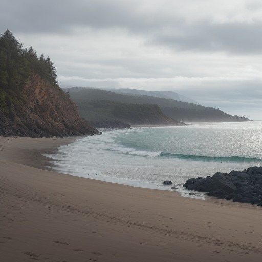 【離岸流】海で流された時の脱出方法 | 命を守る泳ぎ方と対処法 をイメージした 広角の風景 の写真