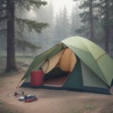 【キャンプ】擦り傷と切り傷への応急処置 | 持ち歩きたい救急セットの内容 をイメージした 広角の風景 の写真