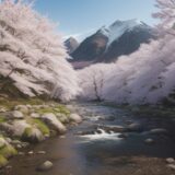 【サクラマス】渓流での釣り仕掛け | 準備から使い方まで解説 をイメージした 広角の風景、山 の写真