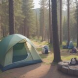 【キャンプ】初心者の道具選び | 失敗しない買い揃え方の手順 をイメージした 広角の風景 の写真