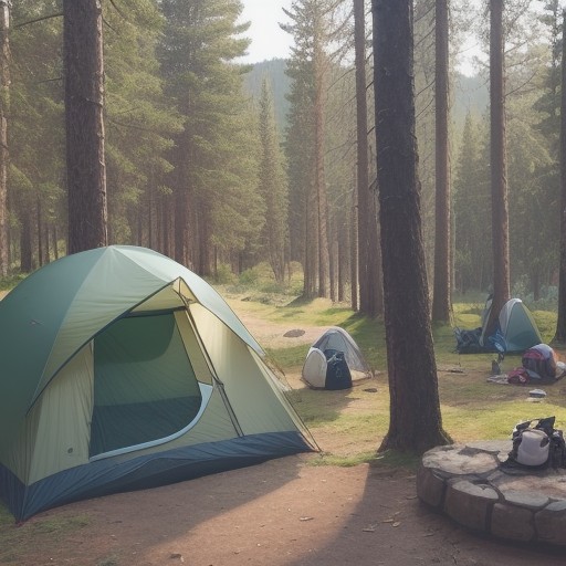 【キャンプ】初心者の道具選び | 失敗しない買い揃え方の手順 をイメージした 広角の風景 の写真