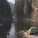 【川釣り】天候による出撃の判断基準 | 安全に釣行するためのチェックリスト をイメージした 広角の風景、川 の写真