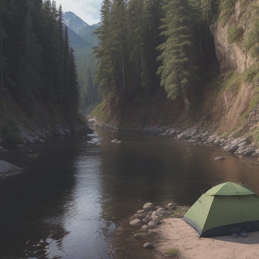 【川釣り】天候による出撃の判断基準 | 安全に釣行するためのチェックリスト をイメージした 広角の風景、川 の写真