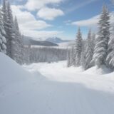 【スノーボード】転倒を防ぐ体の使い方 | 初心者が意識したいコツ をイメージした 広角の風景、雪景色 の写真