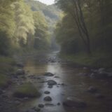 【川での迷子対策】道に迷わない歩き方 | 事前準備とルート確認の方法 をイメージした 広角の風景、川 の写真