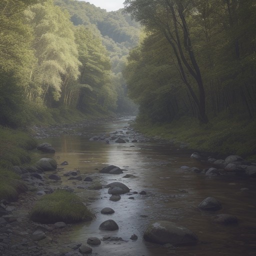 【川での迷子対策】道に迷わない歩き方 | 事前準備とルート確認の方法 をイメージした 広角の風景、川 の写真