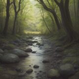 【川遊び】生き物観察のベストタイミング | おすすめの時期とポイント をイメージした 広角の風景、川 の写真