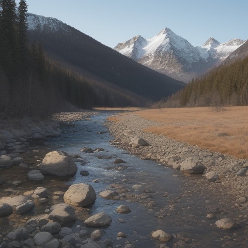 【渓流釣り】流速の見極め方 | ポイント選びのコツと実践方法 をイメージした 広角の風景、山 の写真