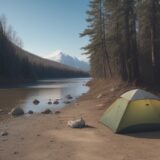 【川の増水】水位が戻るタイミング | 釣行再開の判断基準 をイメージした 広角の風景、川 の写真