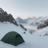 【登山】疲労で限界を感じた時の判断 | 安全に下山するための目安 をイメージした 広角の風景、山 の写真