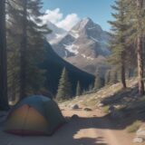 【登山アプリ】ルートマップの使い方 | 山歩きの準備と道迷い防止策 をイメージした 広角の風景、ハイキング の写真