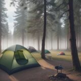 【キャンプ】初心者が選ぶ宿泊数 | 準備と計画のポイント をイメージした 広角の風景 の写真