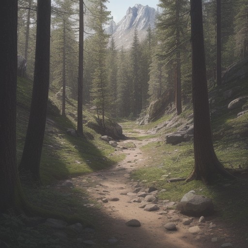 【ヒル除去方法】登山道で遭遇した時の対処法 | 正しい取り方と道具の選び方 をイメージした 広角の風景、登山道、ハイキング の写真