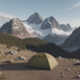 【登山】稜線を歩くルート選び | 気をつけるべき注意点と装備の準備 をイメージした 広角の風景、山、稜線 の写真