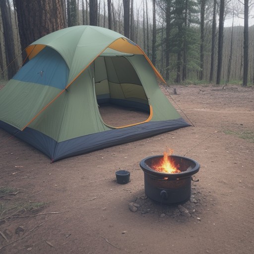 【キャンプバーナー】破損した部品の直し方 | 自宅でできる修理手順 をイメージした 広角の風景 の写真